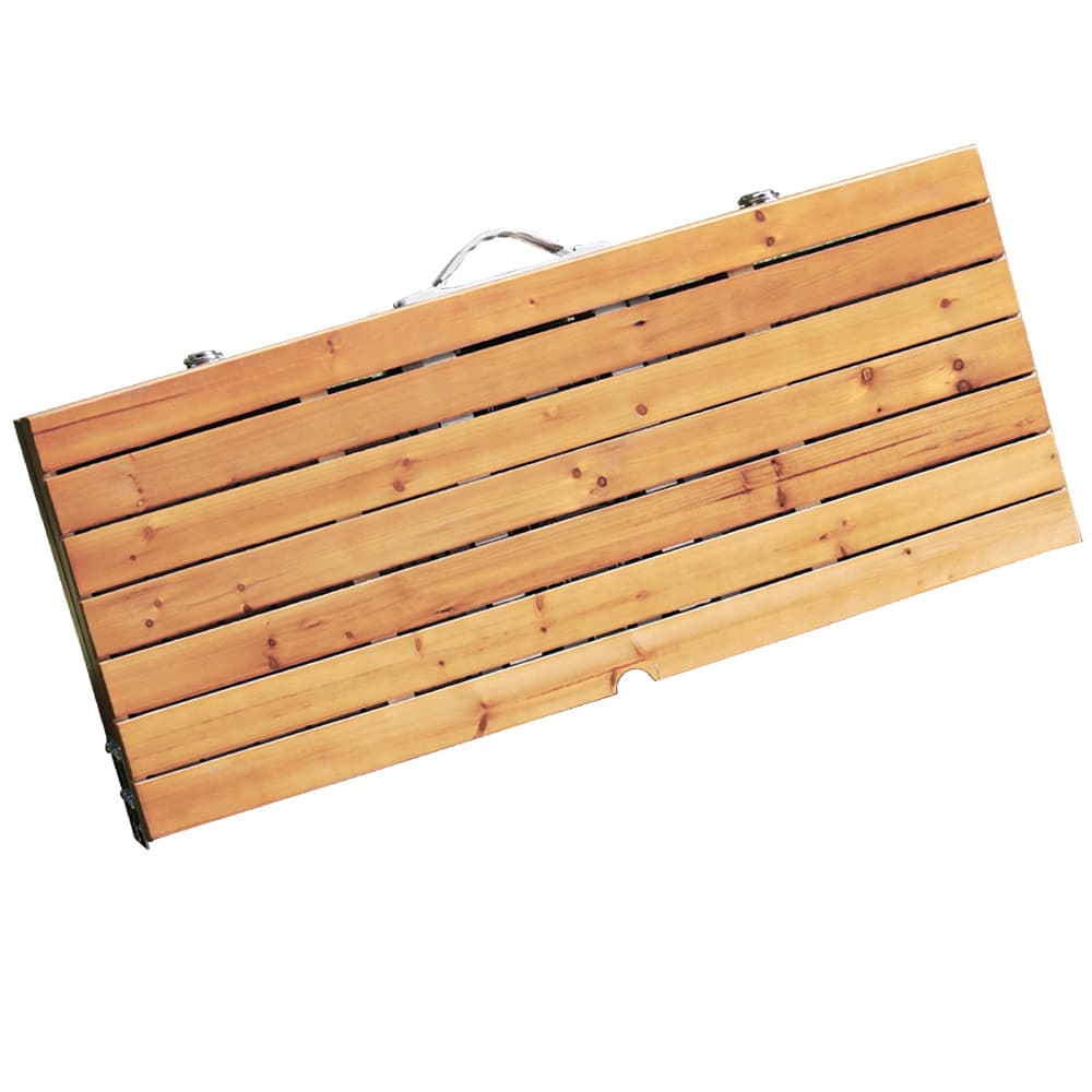 Einmalig - Campingtisch Holz Alu für 4 Personen klappbar