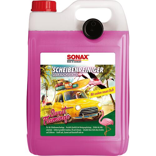 Sommerscheibenreiniger SONAX gebrauchsfertig Sweet Flamingo 5l Kanister mit Ausgießer