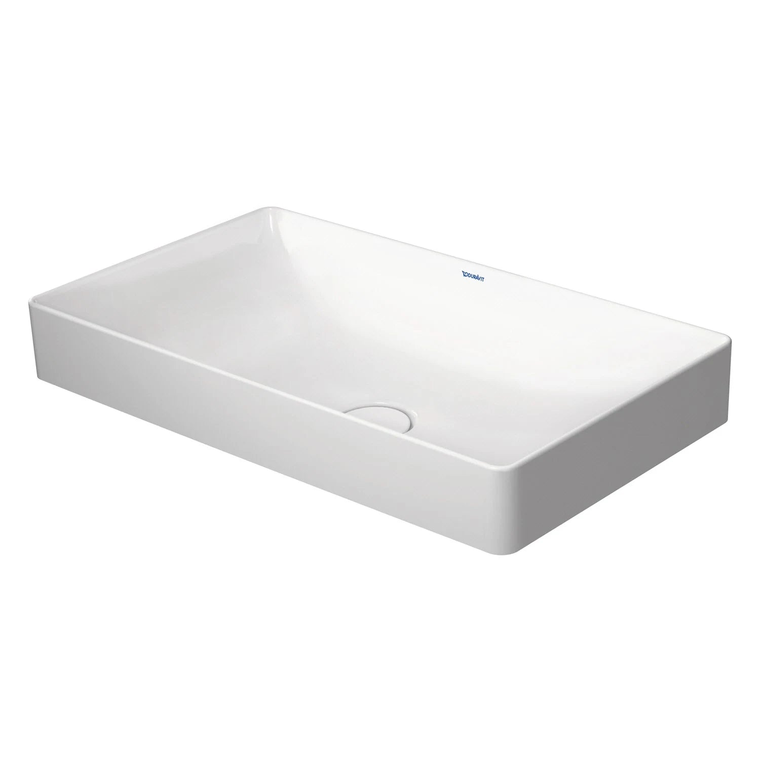 Duravit DuraSquare Aufsatzbecken mit L-Cube Konsolenwaschtischunterbau mit 2 Auszügen, 122 x 55 cm, für Waschtisch mittig