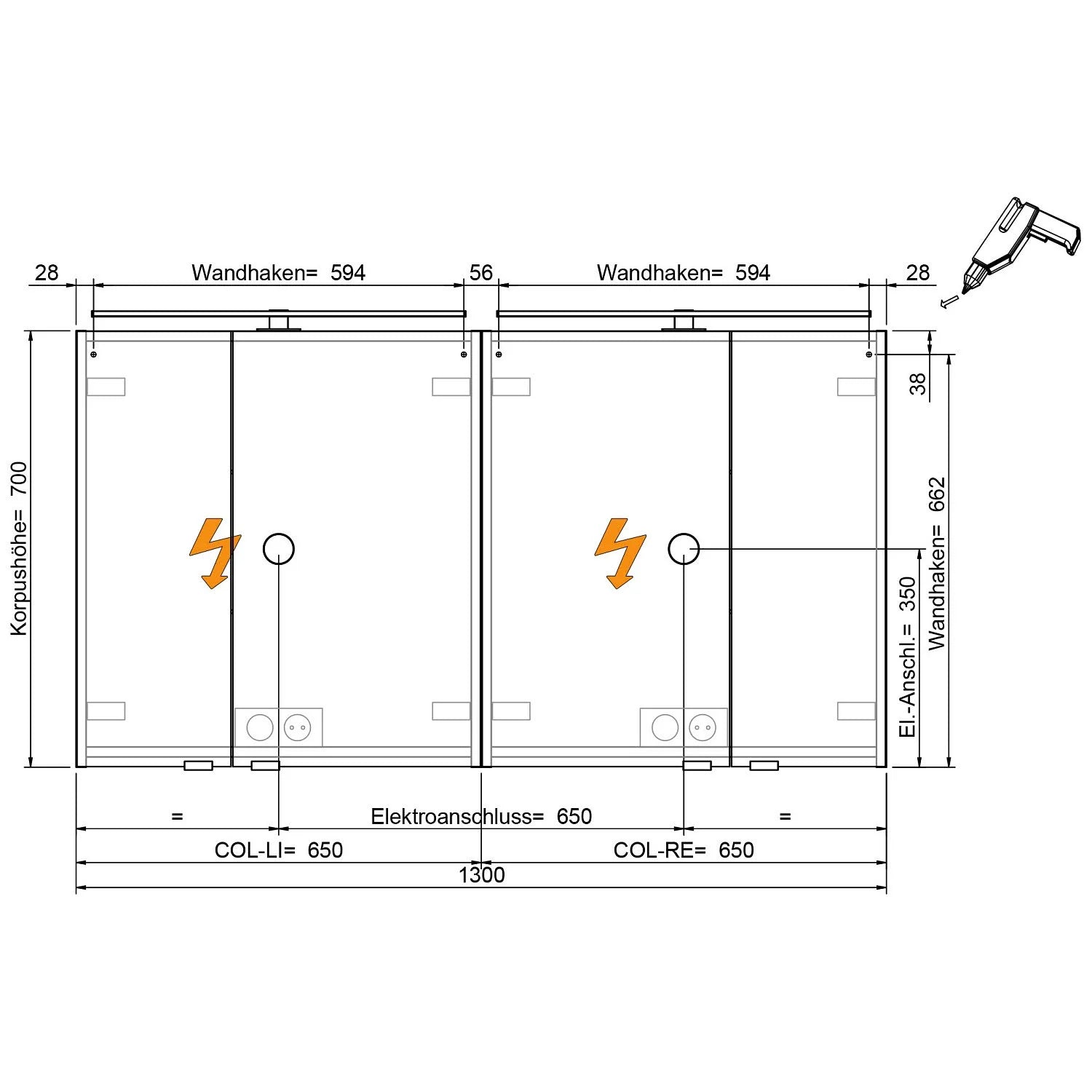 Steinkamp Life 2.0 Badmöbel Set 120 cm mit Pelipal Doppelwaschtisch und Spiegelschrank