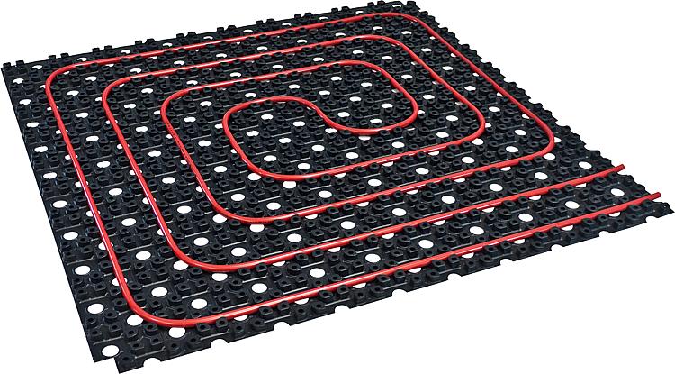 Dünnschicht Noppenelement Polystrol,B2,VPE=15Platten(15m²) LxB=1000x1000mm,h=13mm