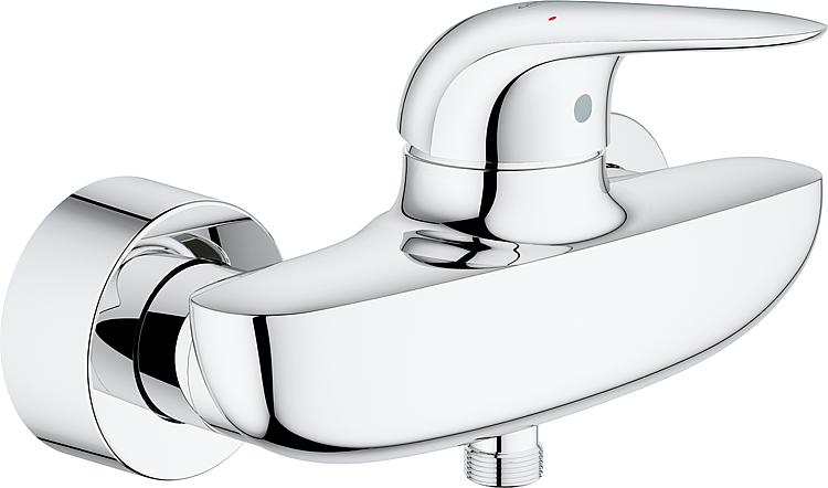 AP-Brausemischer Grohe Eurostyle chrom geschlossener Hebel