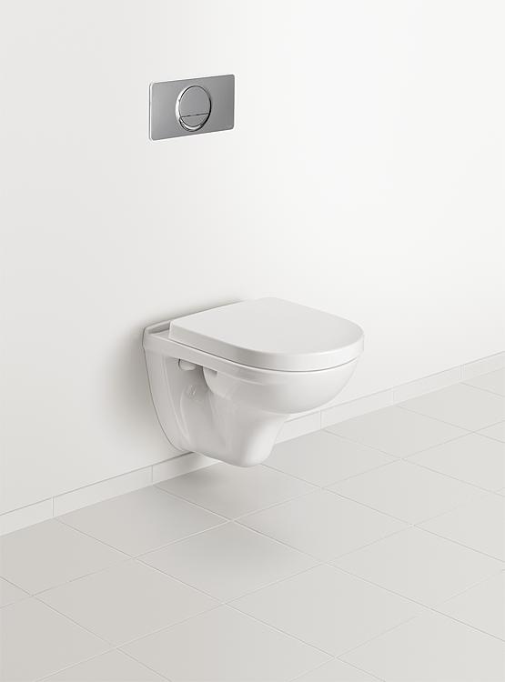 Combi-Pack V+B O.Novo Wand-Tiefspül-WC compact + WC- Sitz softclose,weiß