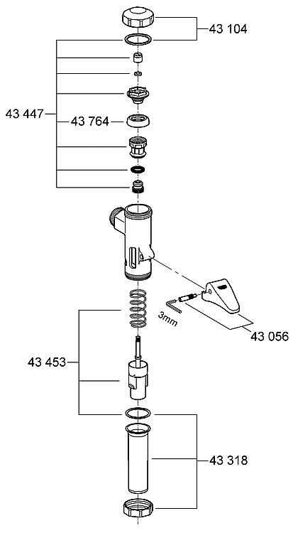 Abgangsstutzen Grohe 43318000