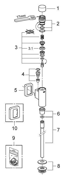 Abgangsmutter Grohe 42344000