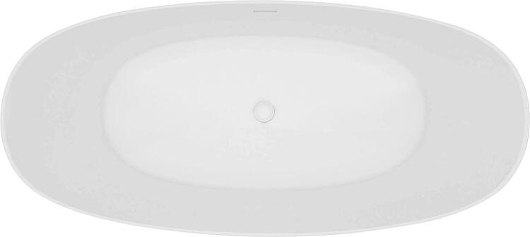 Badewanne Earta 2.0 BxHxT: 1700x635x786 mm freistehend Inhalt: 235 mm Mineralguss weíß