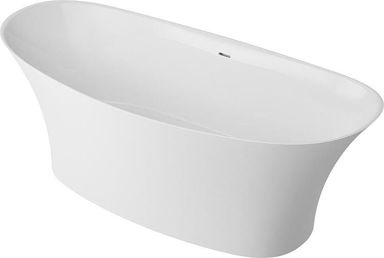 Badewanne Earta 2.0 BxHxT: 1700x635x786 mm freistehend Inhalt: 235 mm Mineralguss weíß