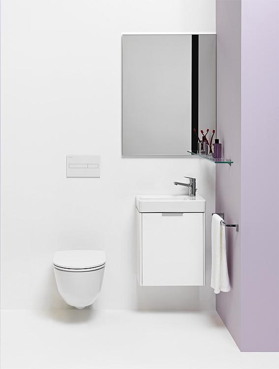 Combi-Pack Laufen PRO Wandtiefspül-WC spülrandlos, mit offenen Befestigungsnischen + WC-Sitz softclose, abnehmbar