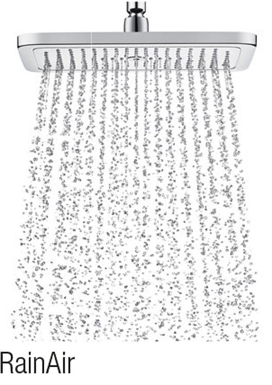 Duschsystem Hansgrohe Croma E 280 Handbrause, Kopfbrause 280x170 mm und Thermostat chrom