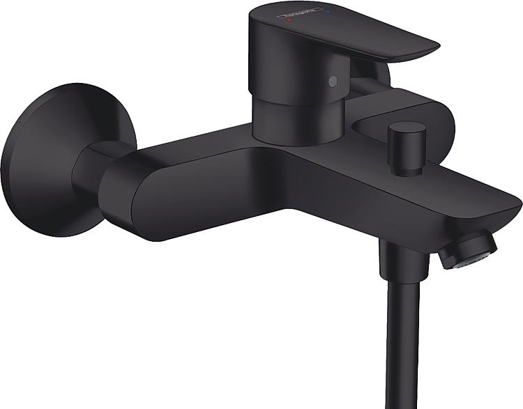 AP-Wannenmischer Hansgrohe Talis E Ausladung 194 mm schwarz matt