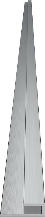 Abschlussprofil für Duschrückwand Aluminium elox. matt 2550 mm