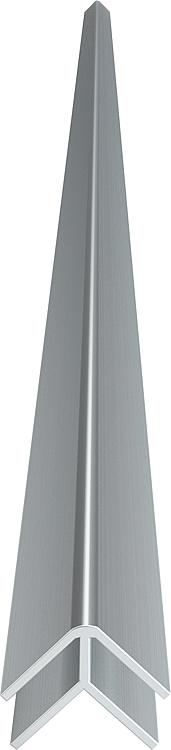 Außenecke für Duschrückwand Aluminium elox. matt 2550 mm