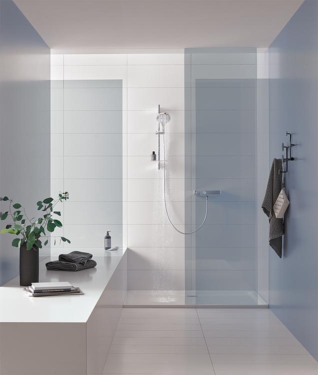 Brause-Set Grohe Rainshower 150 600 mm, 3 Strahlarten Ø 150 mm chrom