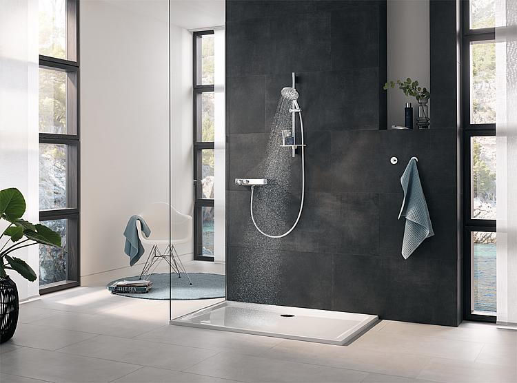 Brause-Set Grohe Rainshower 150 600 mm, 3 Strahlarten Ø 150 mm chrom