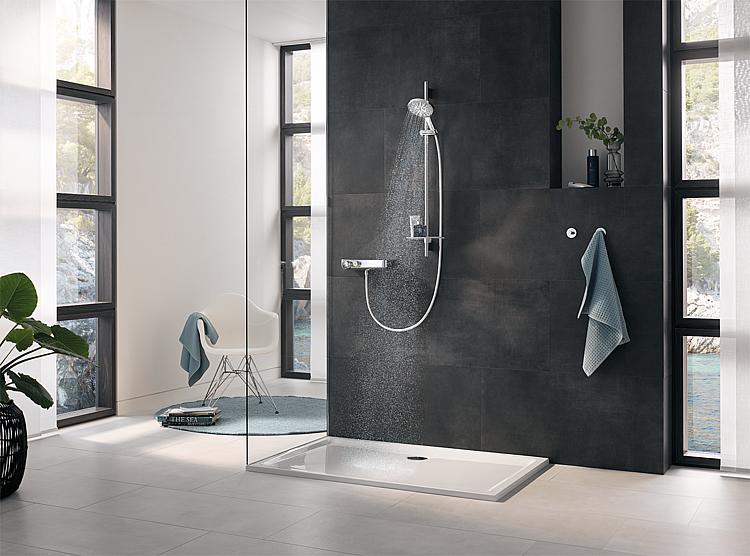 Brause-Set Grohe Rainshower 150 600 mm, 3 Strahlarten Ø 150 mm chrom