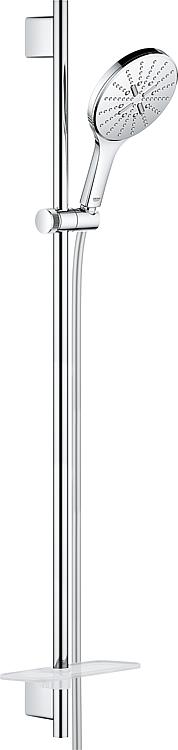 Brause-Set Grohe Rainshower 150 Brausestange 900 mm, 3 Strahlarten Ø 150 mm chrom