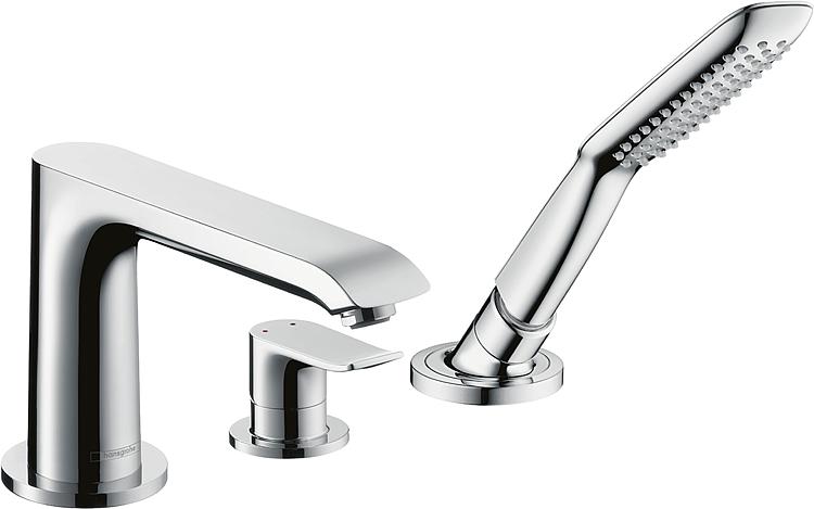 3-Loch Wannenrandmischer Hansgrohe Metris Ausladung 194 mm chrom