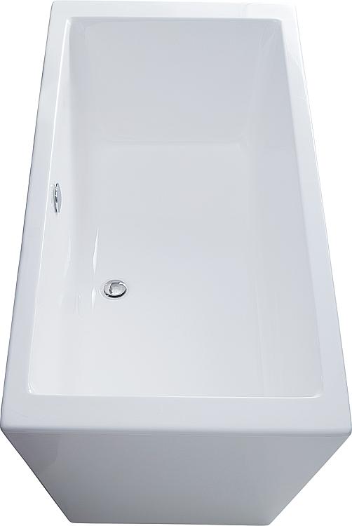 Badewanne K.ONE BxHxT: 1800x590x800 mm freistehend Inhalt: 252 l Acryl weiß