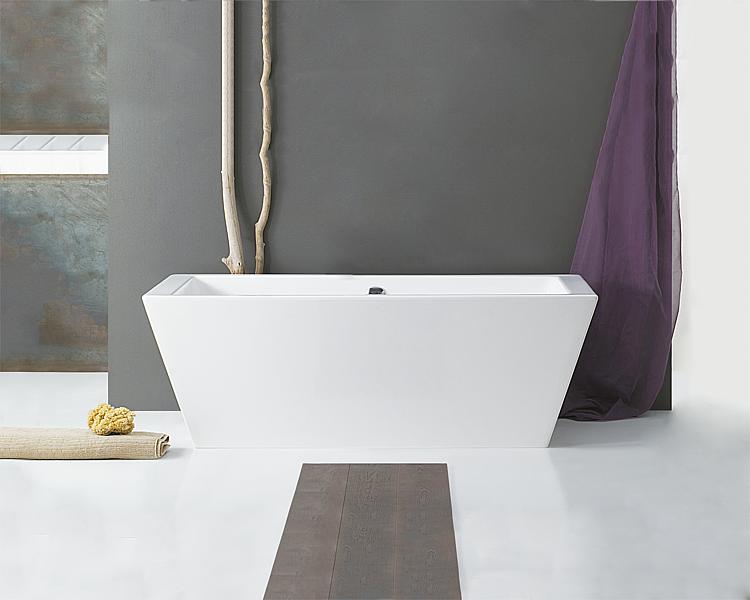 Badewanne K.ONE BxHxT: 1800x590x800 mm freistehend Inhalt: 252 l Acryl weiß