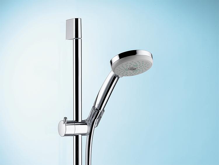 Brausethermostat-Set Hansgrohe Croma 100 Brausestange 900 mm, Handbrause Ø 100 mm und Brauseschlauch chrom