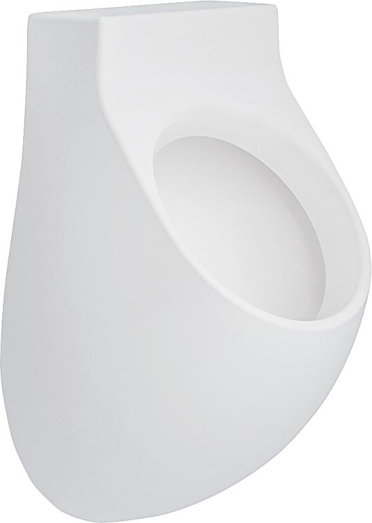 Absaug-Urinal NUVOLA Zulauf von hinten BxHxT: 355x550x290 mm Keramik weiß