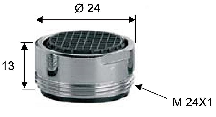 A B 002 BAC(DIVA) Zubehör Perlator zu Wannenmischer        *BG*