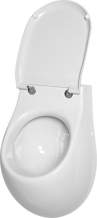 Absaug-Urinal NUVOLA für Deckel Zulauf von hinten BxHxT: 355x550x290 mm Keramik weiß