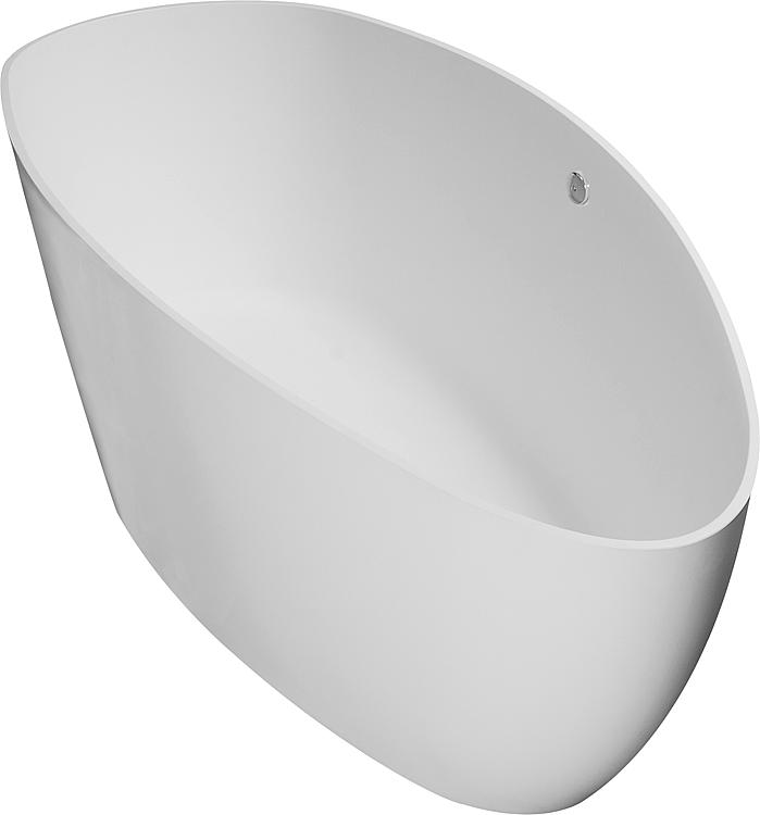 Badewanne DUO BxHxT: 1560x710x560 mm Überlauf links Inhalt: 210 l Mineralguss weiß