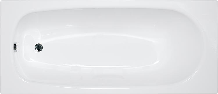 Badewanne VERONA BxHxT: 1600x395x700 mm Inhalt: 120 l Stahl-Emaille weiß