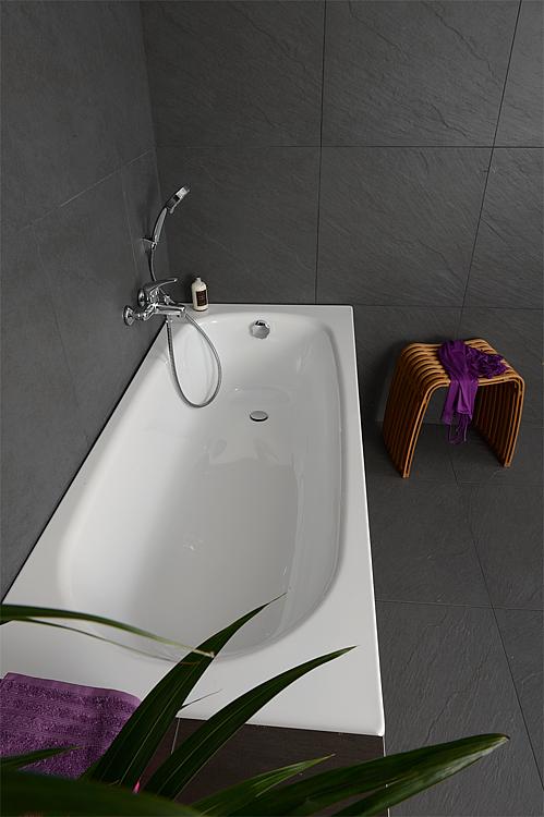 Badewanne VERONA BxHxT: 1600x395x700 mm Inhalt: 120 l Stahl-Emaille weiß