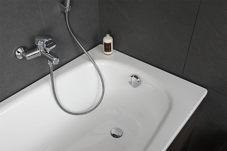 Badewanne VERONA BxHxT: 1600x395x700 mm Inhalt: 120 l Stahl-Emaille weiß