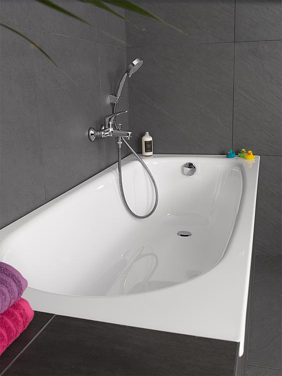 Badewanne VERONA BxHxT: 1600x395x700 mm Inhalt: 120 l Stahl-Emaille weiß