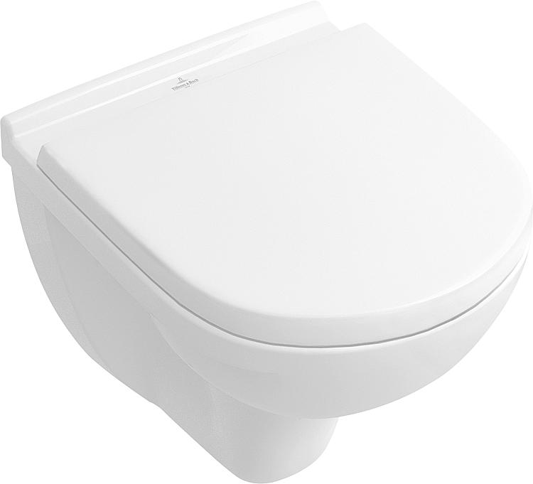 Combi-Pack V+B O.Novo Wand-Tiefspül-WC compact + WC- Sitz softclose,weiß