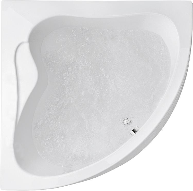 Eck-Badewanne EMBER BxHxT: 1225x400x1225 mm Inhalt: 170 l Acryl weiß