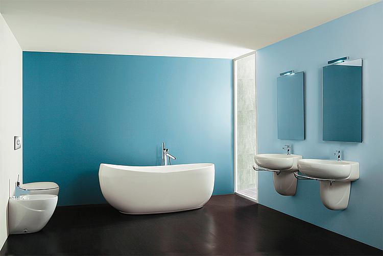 Badewanne CLAS BxHxT: 1800x745x835 mm freistehend Inhalt: 200 l Acryl weiß